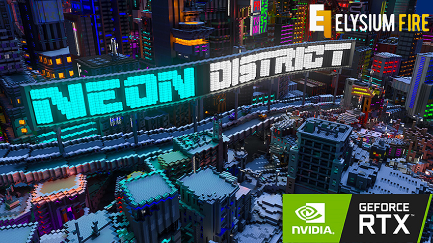 Map Neon District avec la technologie Ray-Tracing