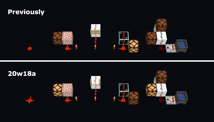 Comportement Redstone 20w18