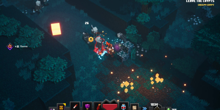 Aperçu de la TNT dans Minecraft Dungeons