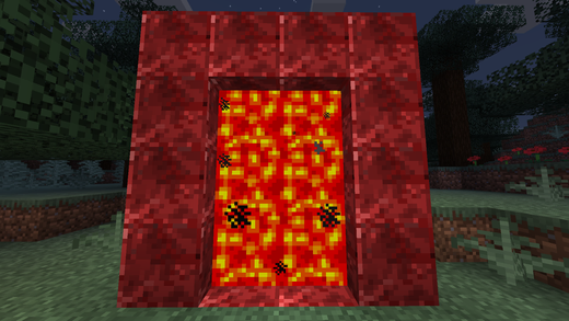 Image qui montre le portail permettant d'accéder à la dimension de Mars Mod Reborn