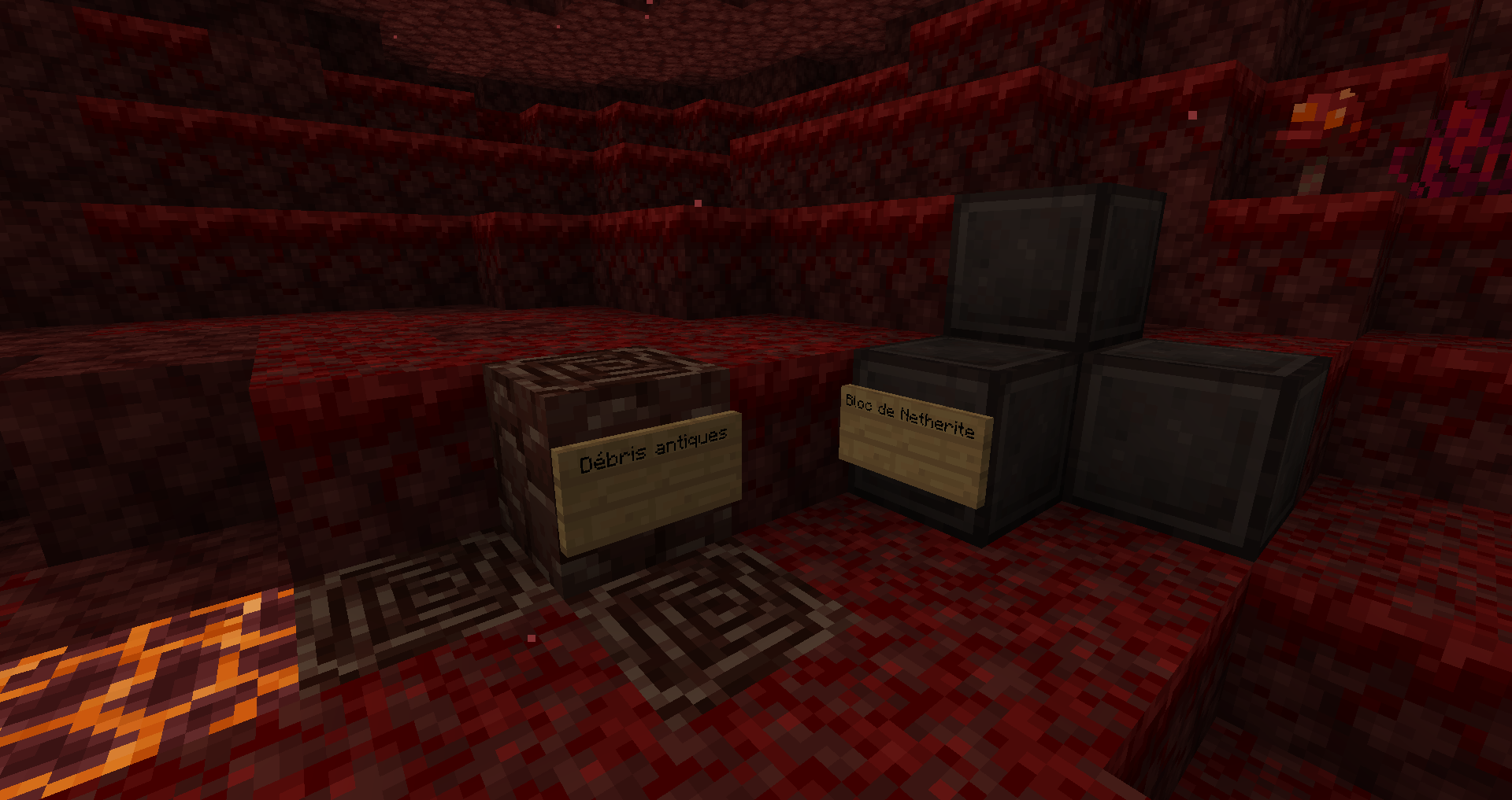 Ancient Debris Bloc de Netherite 1.16