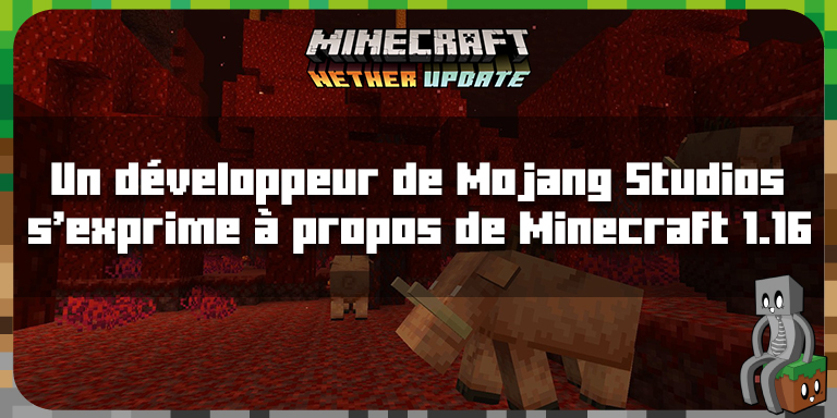 Quelques informations à propos de Minecraft 1.16