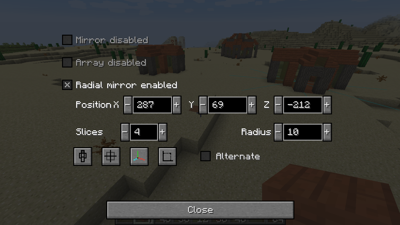 effortless building radial mirror