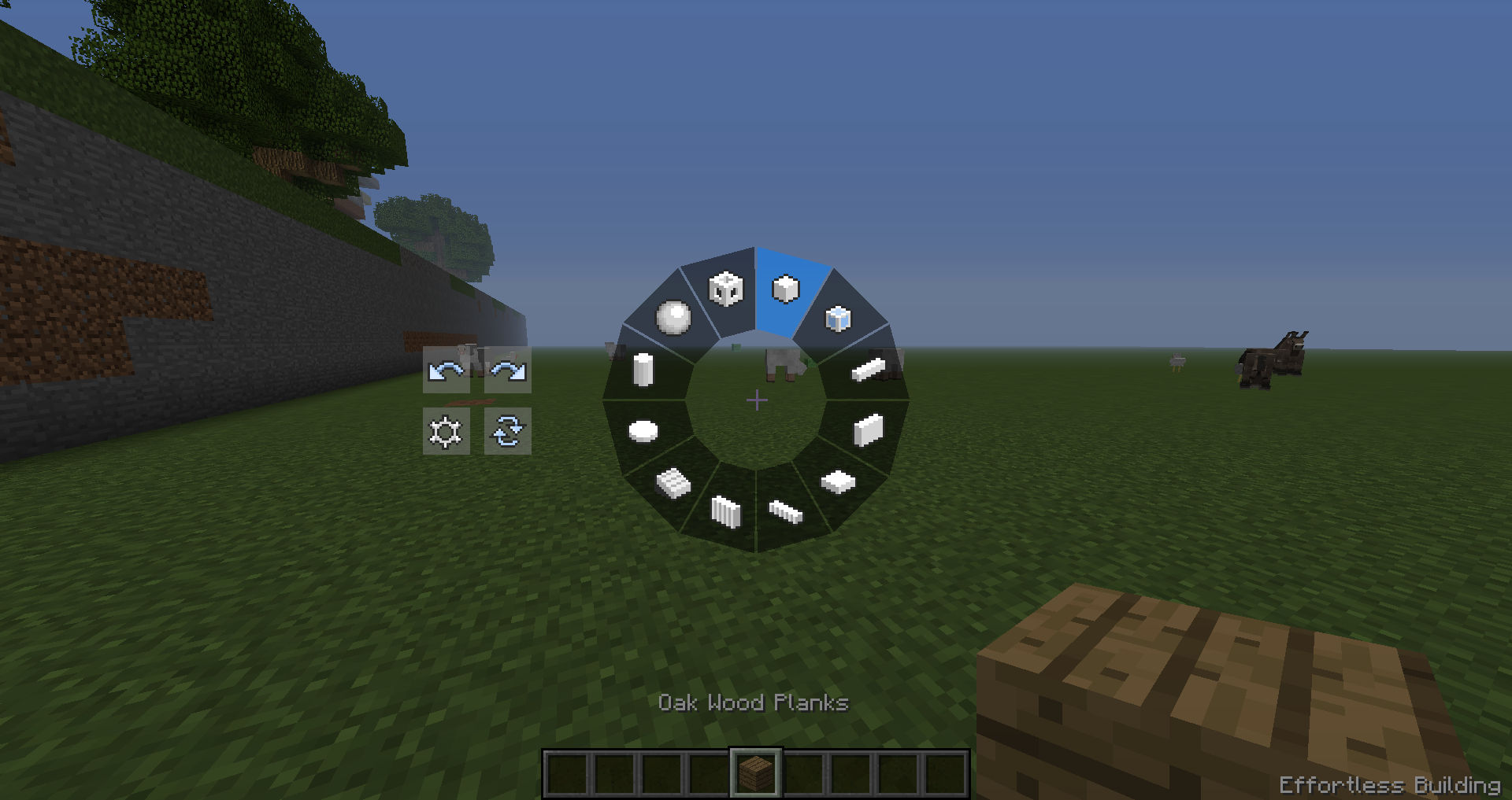 effortless building selection menu