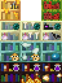 Etagères du mod Apotheosis