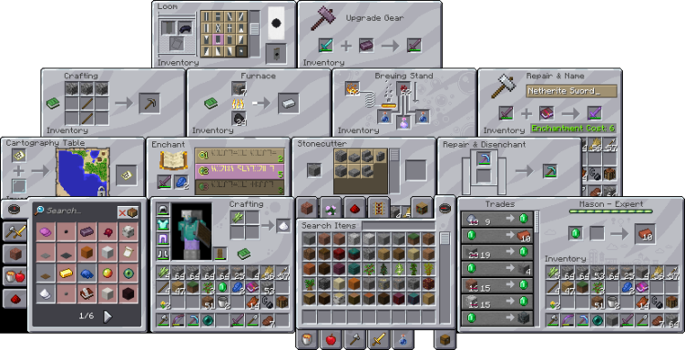 [Resource Pack] GUI Retextures [1.8.9 - 1.21.1] - Minecraft-France