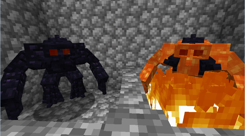 Magma Monster en Obsidienne et en Magma.