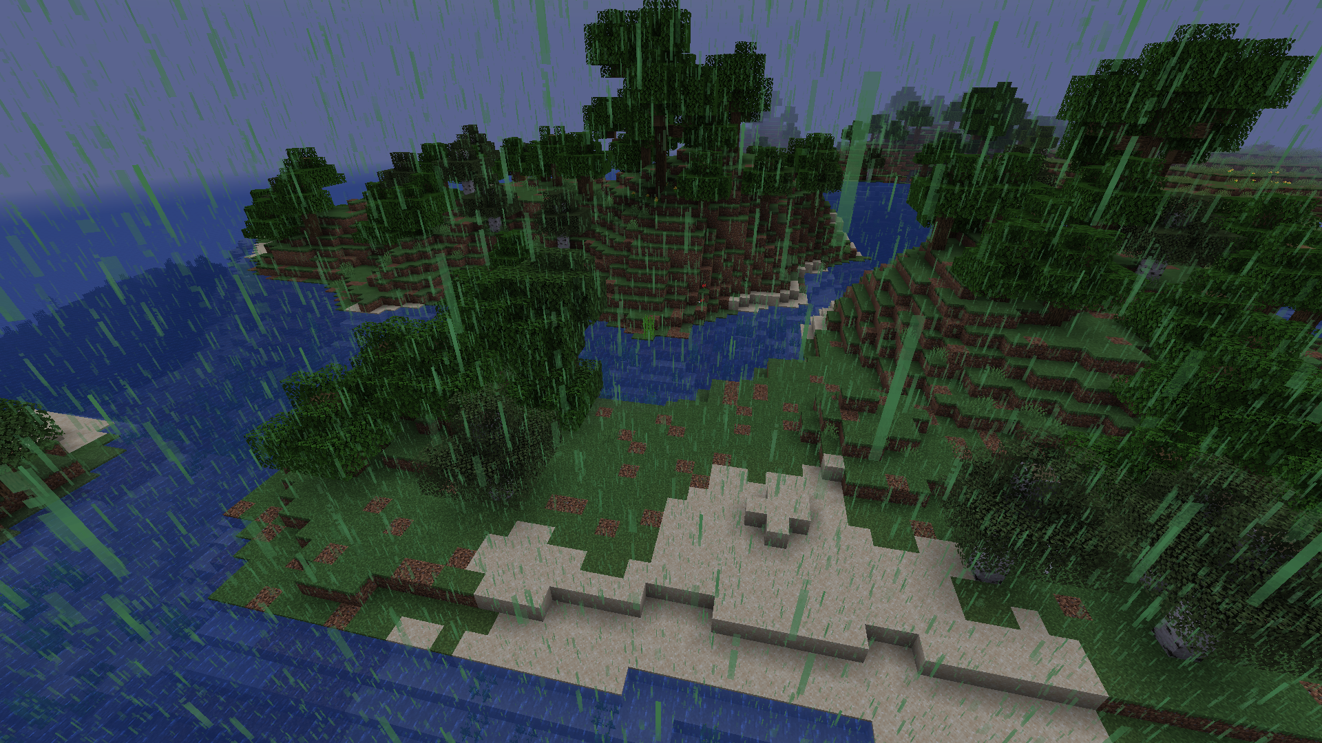 Pluie d'acide dans Minecraft