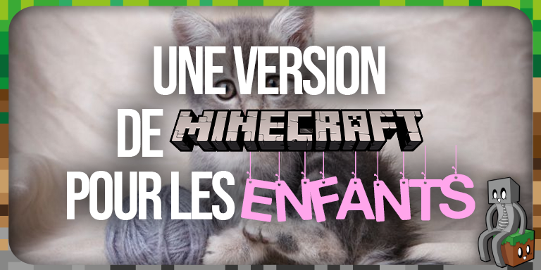 Un version Minecraft pour les enfants qui aiment le poisson