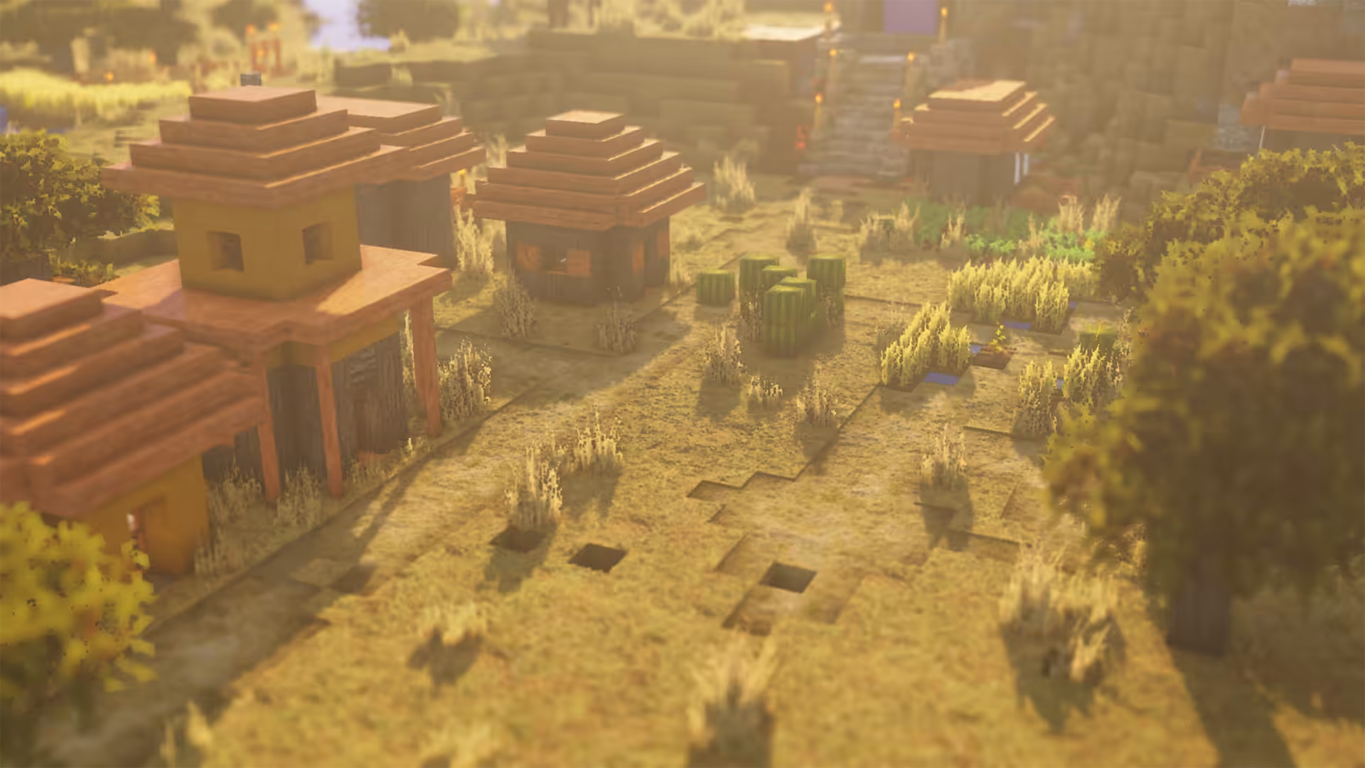 Fond d'écran Minecraft - Village Minecraft