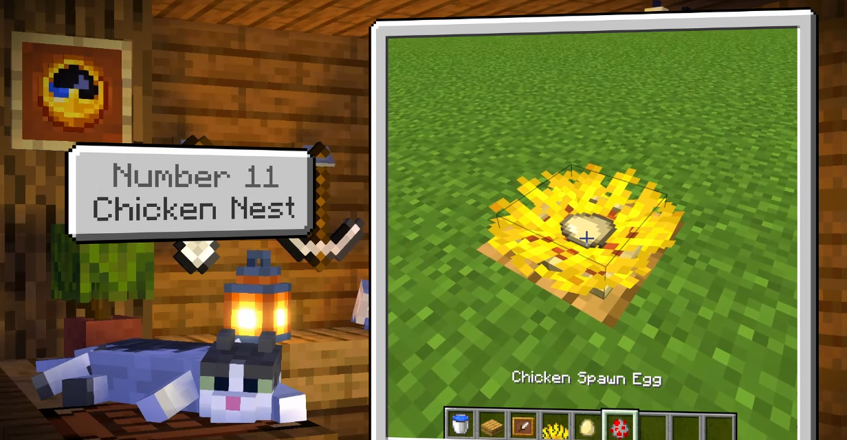 nid poule minecraft