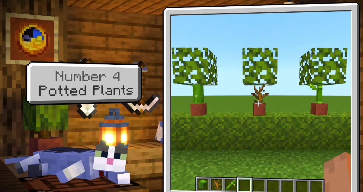 plantes pot minecraft