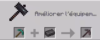 craft pioche netherite