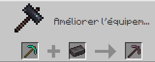 craft pioche netherite