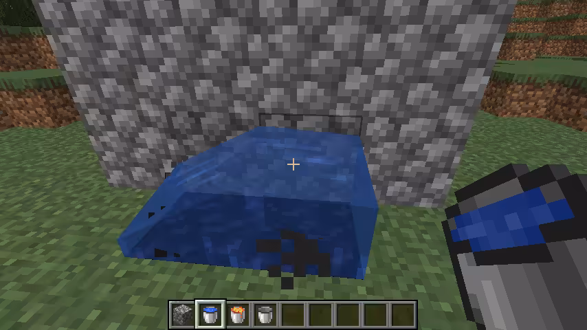 eau sur lave
