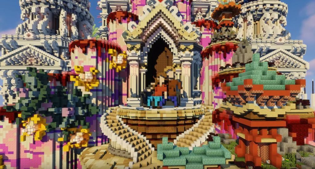 fans create minecraft wedding gift for pewdiepie in incredible timelapse 2 1024x549 2