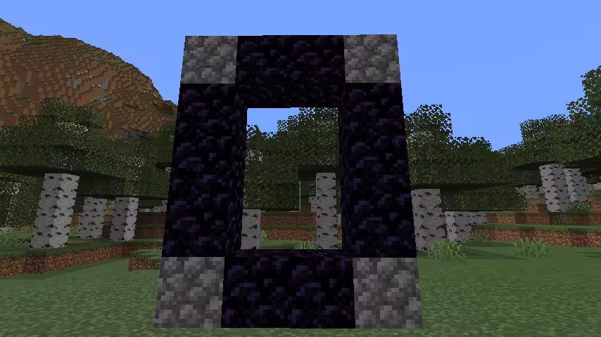 haut du portail du nether