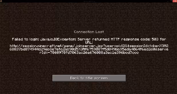 java.io .IOException Server Returned HTTP Response Code 503