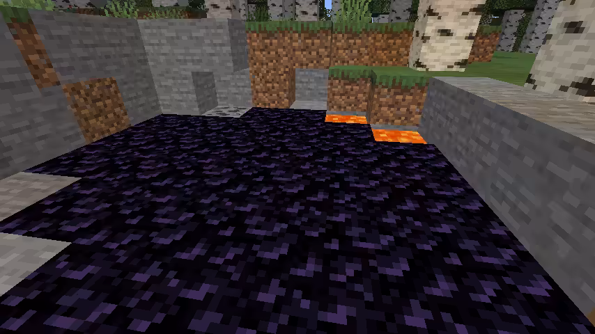 lac avec obsidienne