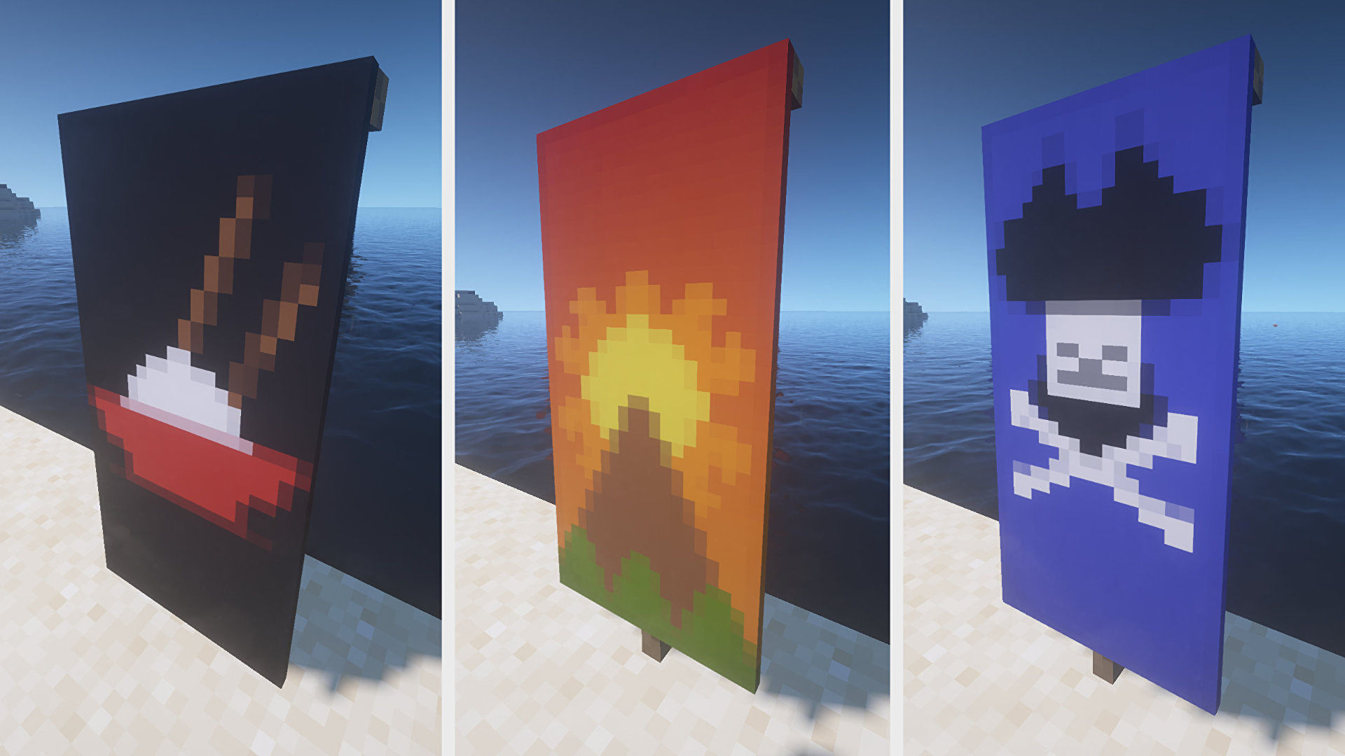 minecraft banners header