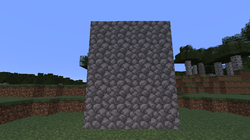 mur en pierre minecraft