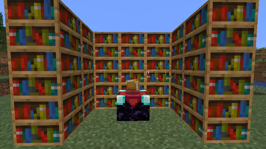 table enchantement avec bibliotheques