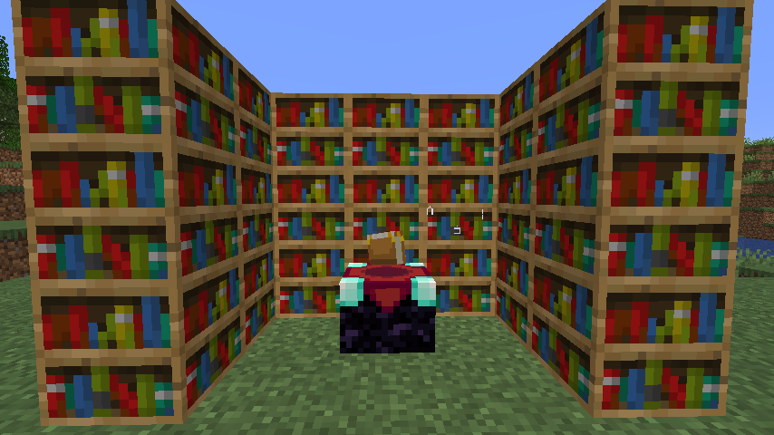 table enchantement avec bibliotheques