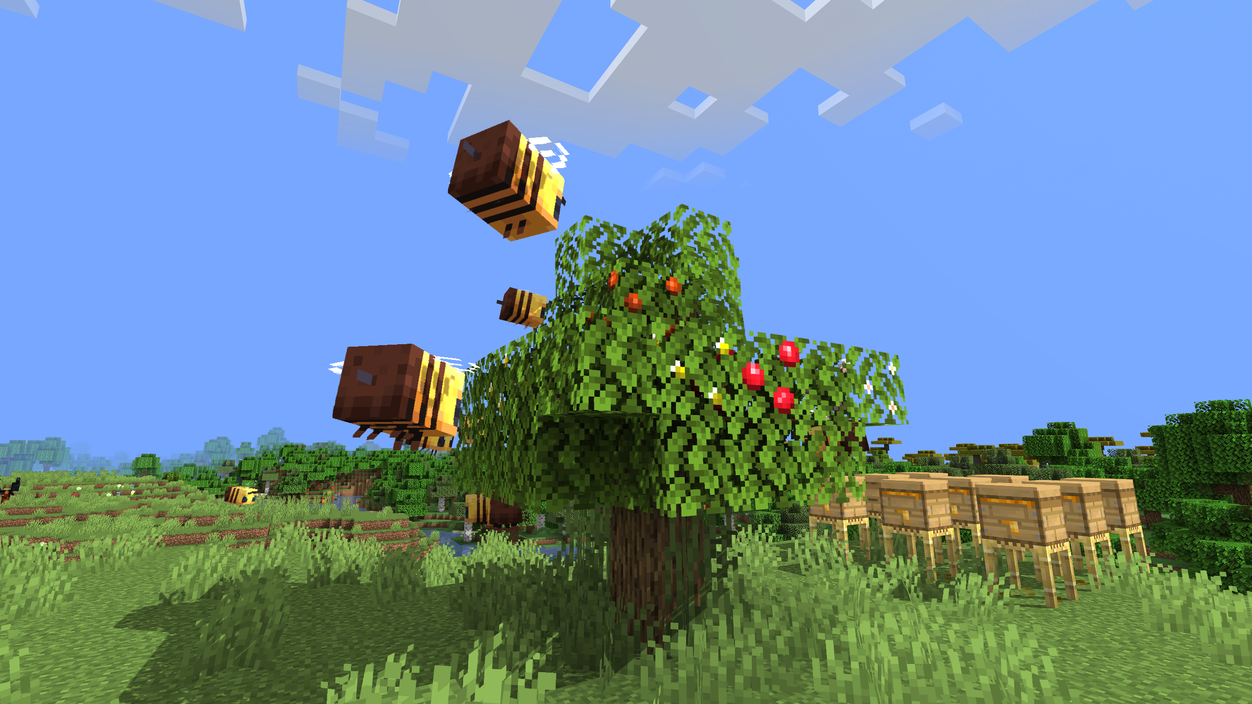 abeilles pommes