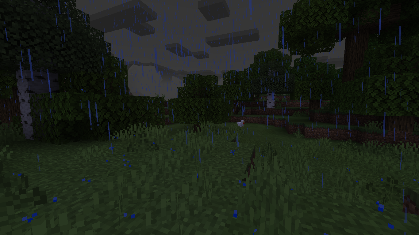 pluie minecraft