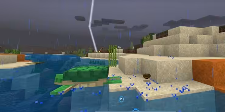 Minecraft Turtle Struck By Lightning