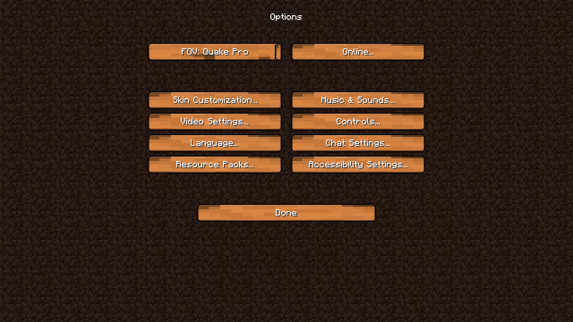 menu pause