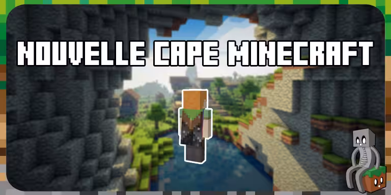 Une cape Minecraft offerte pour les joueurs ayant acheté les deux versions de Minecraft (Java & Bedrock) nouvelle cape minecraft