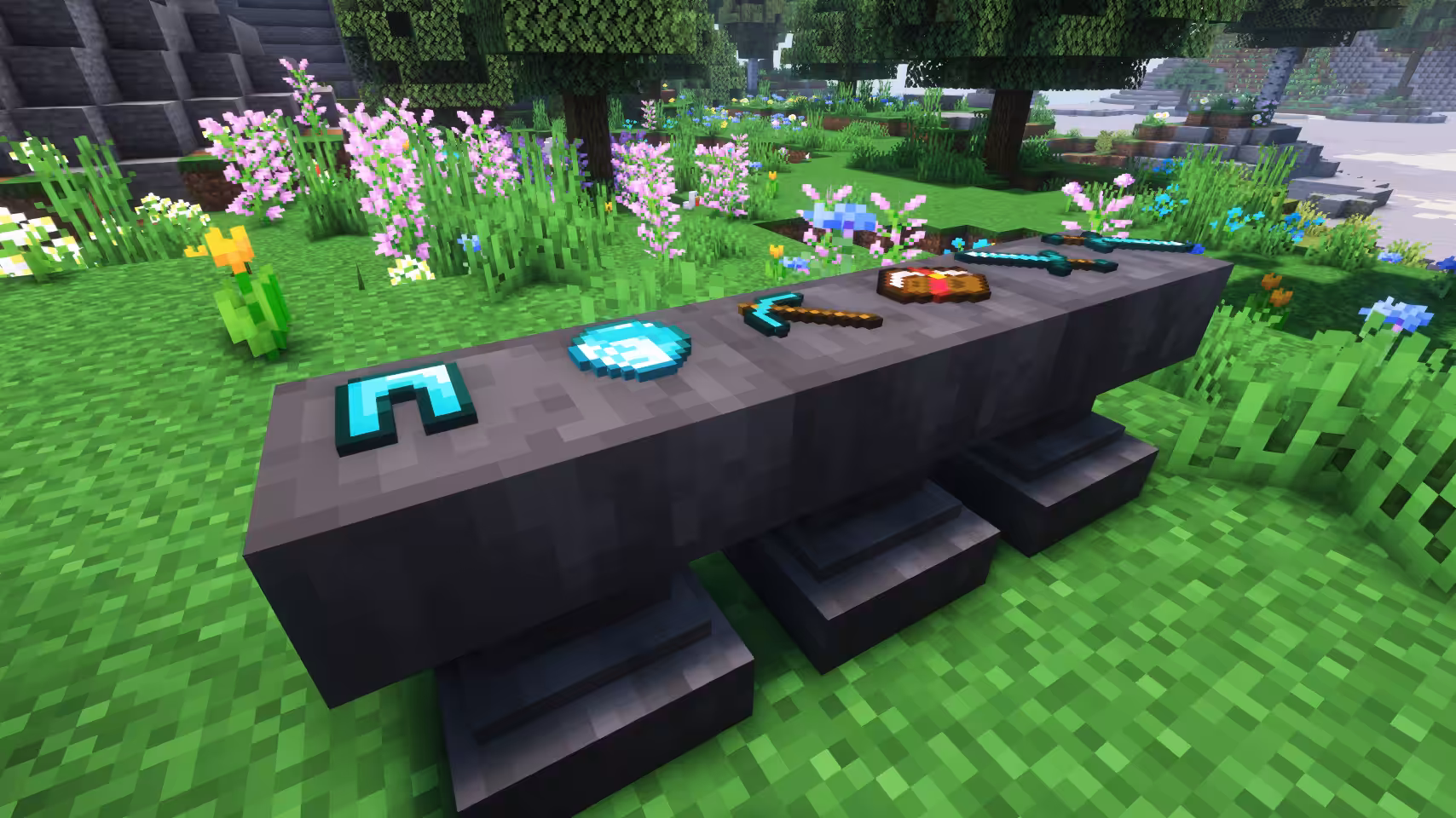 objets sur enclume