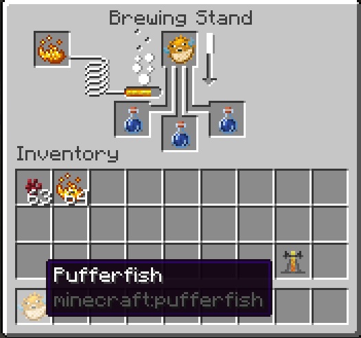 Potion of Water Breathing in Minecraft