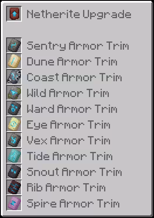 Smithing Template