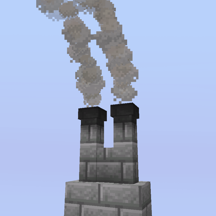 stone brick chimney