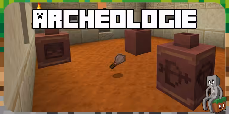 L’Archéologie débarque dans Minecraft 1.20 ! archeologie minecraft