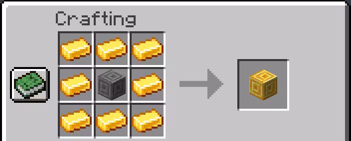 craft gilded portal block