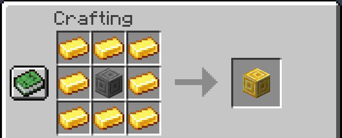 craft gilded portal block