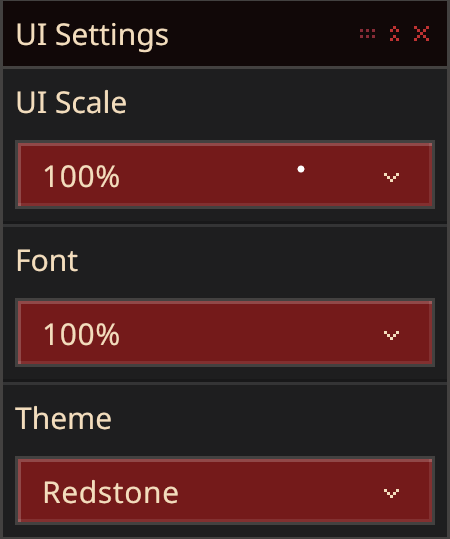 editor overview ui settings redstone