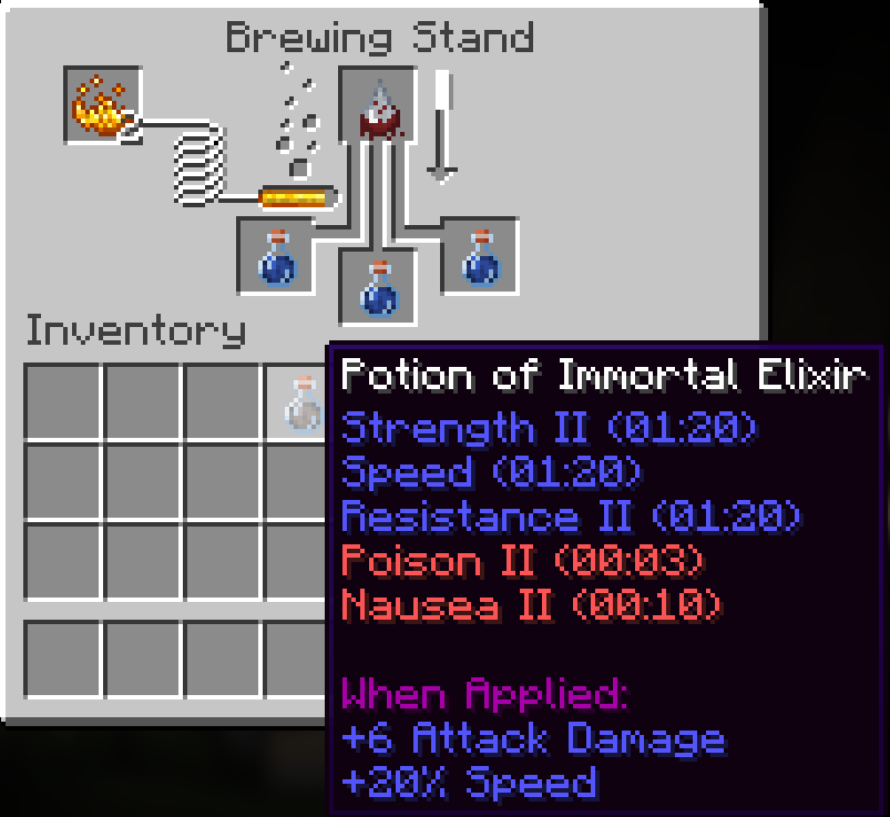 craft elixir immortel