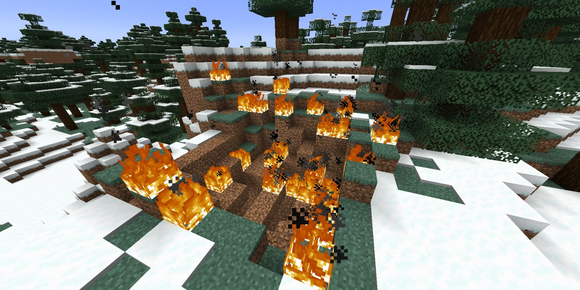 Minecraft explosion left by respawn anchor