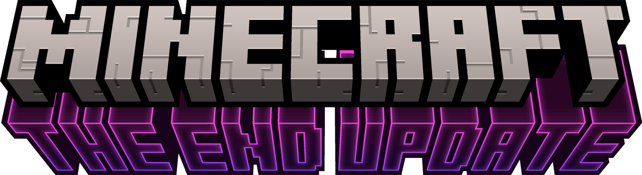 logo minecraft the end update