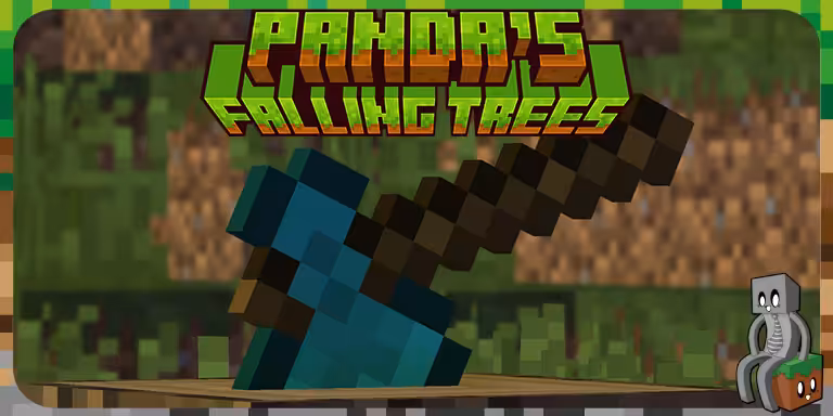 panda falling trees