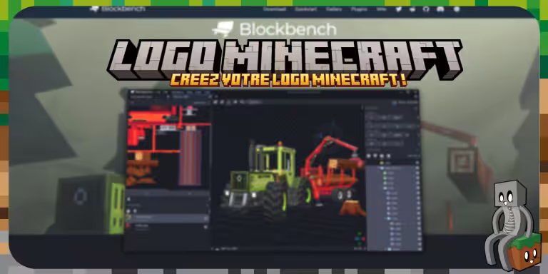 creer logo minecraft