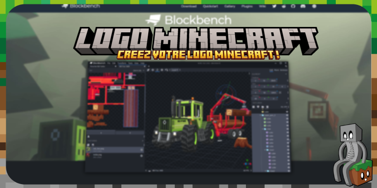 creer logo minecraft