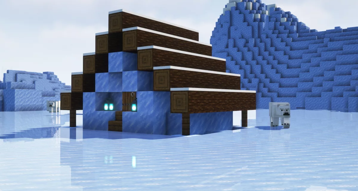 frozen house