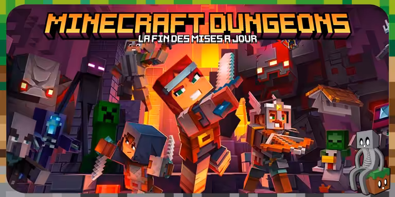 minecraft dungeons fin des mises a jour