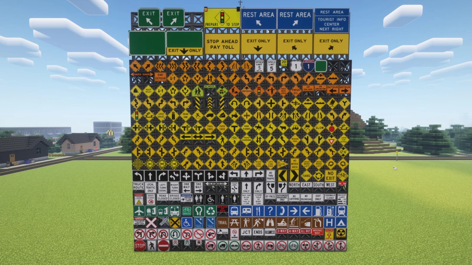 Panneaux routiers de NiftyBlocks