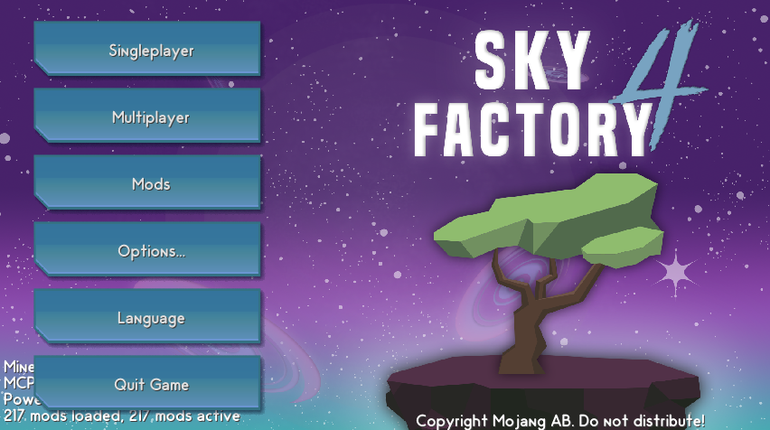 accueil skyfactory 4